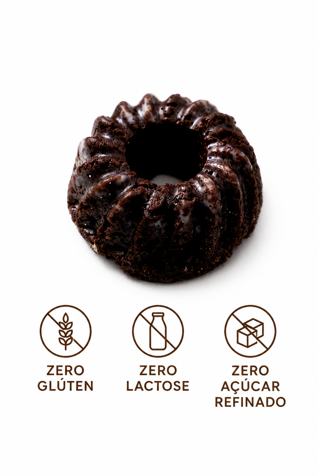 BROWNIE ZERO AÇÚCAR | Sem Glúten | Sem Lactose