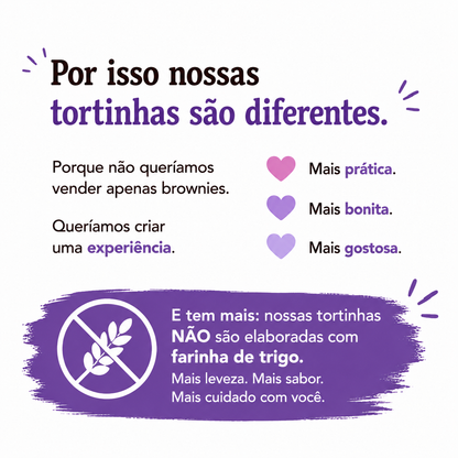 TORTINHA BROWNIE | Sem Glúten